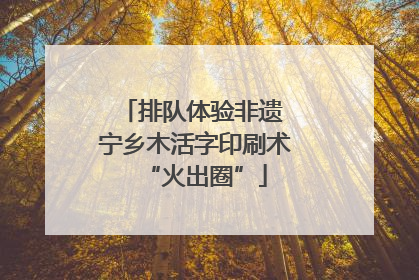 排队体验非遗 宁乡木活字印刷术“火出圈”