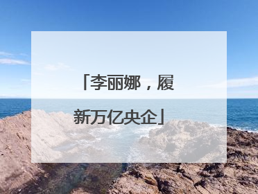 李丽娜，履新万亿央企