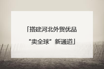 搭建河北外贸优品“卖全球”新通道