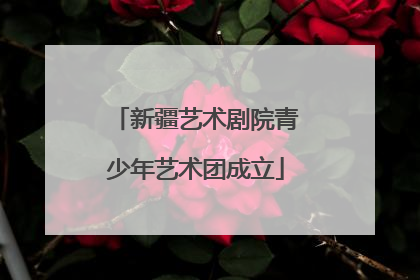 新疆艺术剧院青少年艺术团成立