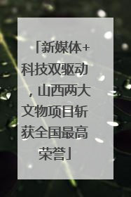 新媒体+科技双驱动，山西两大文物项目斩获全国最高荣誉