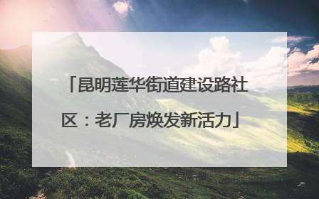 昆明莲华街道建设路社区：老厂房焕发新活力