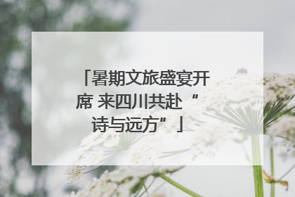 暑期文旅盛宴开席 来四川共赴“诗与远方”