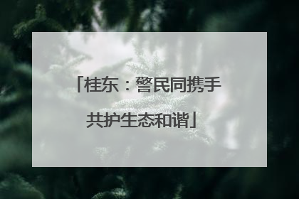 桂东：警民同携手 共护生态和谐
