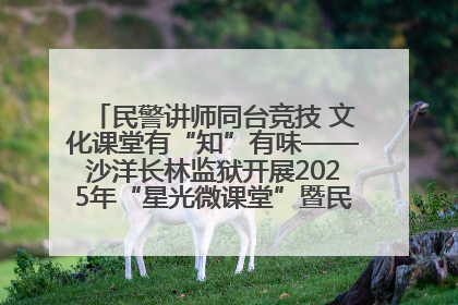 民警讲师同台竞技 文化课堂有“知”有味——沙洋长林监狱开展2025年“星光微课堂”暨民警优质课竞赛