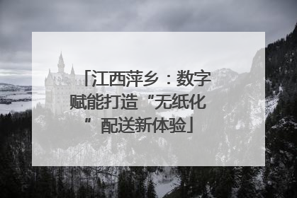 江西萍乡：数字赋能打造“无纸化”配送新体验
