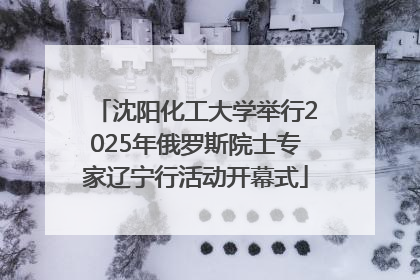 沈阳化工大学举行2025年俄罗斯院士专家辽宁行活动开幕式