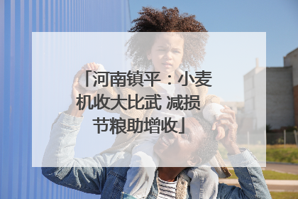 河南镇平：小麦机收大比武 减损节粮助增收