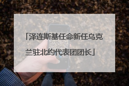 泽连斯基任命新任乌克兰驻北约代表团团长
