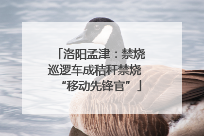 洛阳孟津：禁烧巡逻车成秸秆禁烧“移动先锋官”