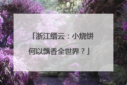 浙江缙云：小烧饼何以飘香全世界？