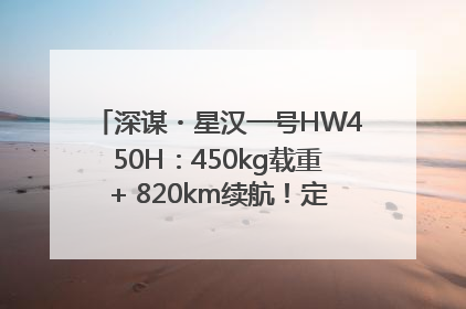 深谋・星汉一号HW450H：450kg载重+ 820km续航！定义低空运力新标准
