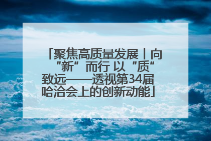 聚焦高质量发展丨向“新”而行 以“质”致远——透视第34届哈洽会上的创新动能