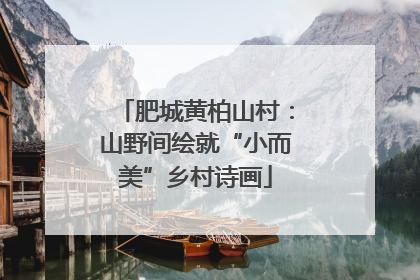 肥城黄柏山村：山野间绘就“小而美”乡村诗画