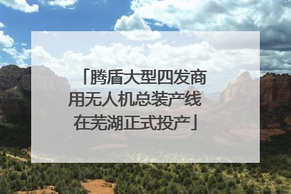 腾盾大型四发商用无人机总装产线在芜湖正式投产