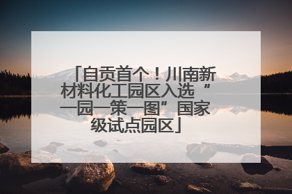 自贡首个！川南新材料化工园区入选“一园一策一图”国家级试点园区