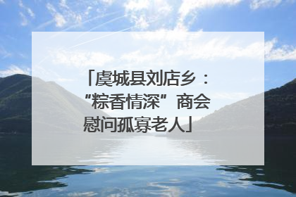 虞城县刘店乡：“粽香情深”商会慰问孤寡老人