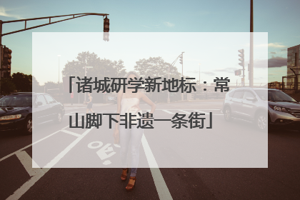 诸城研学新地标：常山脚下非遗一条街