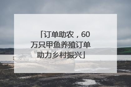 订单助农，60万只甲鱼养殖订单助力乡村振兴