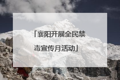 襄阳开展全民禁毒宣传月活动