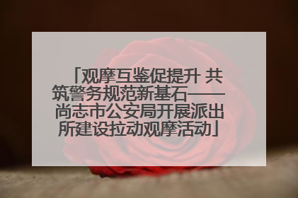 观摩互鉴促提升 共筑警务规范新基石——尚志市公安局开展派出所建设拉动观摩活动