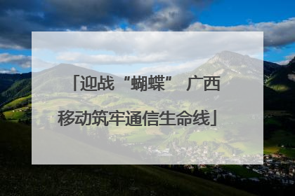 迎战“蝴蝶” 广西移动筑牢通信生命线