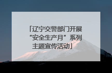 辽宁交警部门开展“安全生产月”系列主题宣传活动