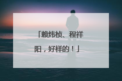 赖炜桢、程祥阳，好样的！