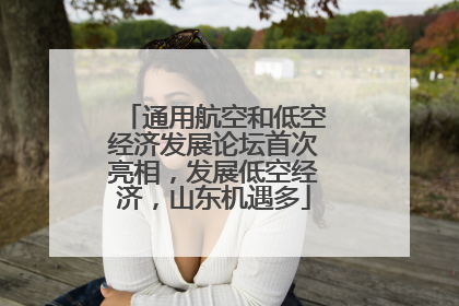 通用航空和低空经济发展论坛首次亮相，发展低空经济，山东机遇多