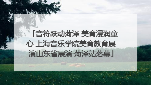 音符跃动菏泽 美育浸润童心 上海音乐学院美育教育展演山东省展演·菏泽站落幕