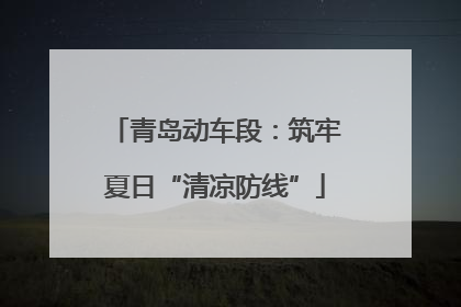 青岛动车段：筑牢夏日“清凉防线”