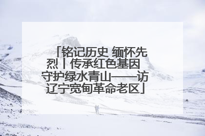 铭记历史 缅怀先烈丨传承红色基因 守护绿水青山——访辽宁宽甸革命老区