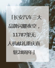 长安汽车三大品牌闪耀夜空，11787架无人机献礼重庆直辖28周年