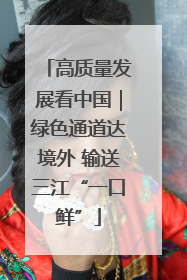 高质量发展看中国｜绿色通道达境外 输送三江“一口鲜”
