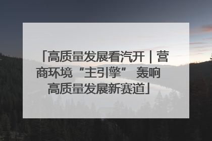 高质量发展看汽开｜营商环境“主引擎” 轰响高质量发展新赛道