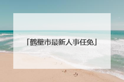 鹤壁市最新人事任免