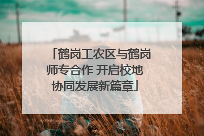 鹤岗工农区与鹤岗师专合作 开启校地协同发展新篇章
