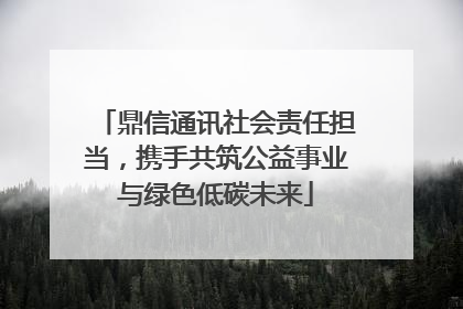 鼎信通讯社会责任担当，携手共筑公益事业与绿色低碳未来