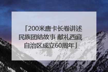 200米唐卡长卷讲述民族团结故事 献礼西藏自治区成立60周年