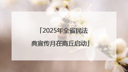 2025年全省民法典宣传月在商丘启动