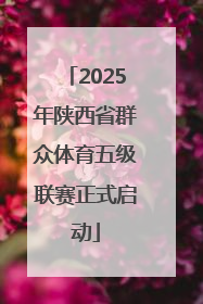 2025年陕西省群众体育五级联赛正式启动