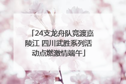 24支龙舟队竞渡嘉陵江 四川武胜系列活动点燃激情端午