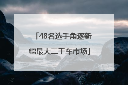 48名选手角逐新疆最大二手车市场