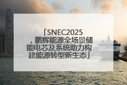 SNEC2025，鹏辉能源全场景储能电芯及系统助力构建能源转型新生态