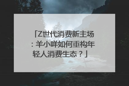 Z世代消费新主场：羊小咩如何重构年轻人消费生态？